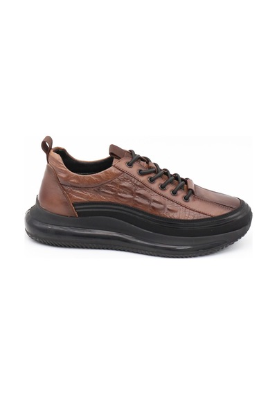 Guja 23k504 Kahve Hakiki Deri Air Taban Erkek Sneakers