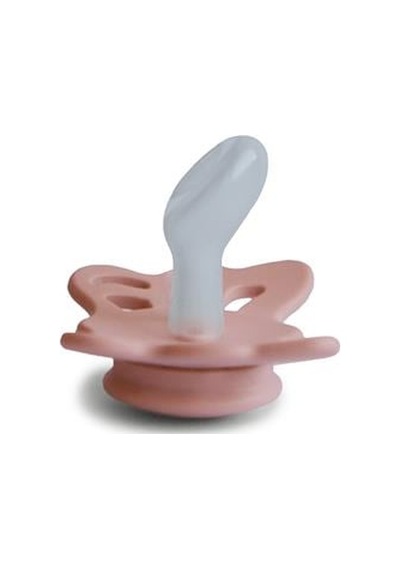 Frıgg Butterfly Silikon Emzik - Pretty İn Peach 0-6 Ay Gold - Mavi
