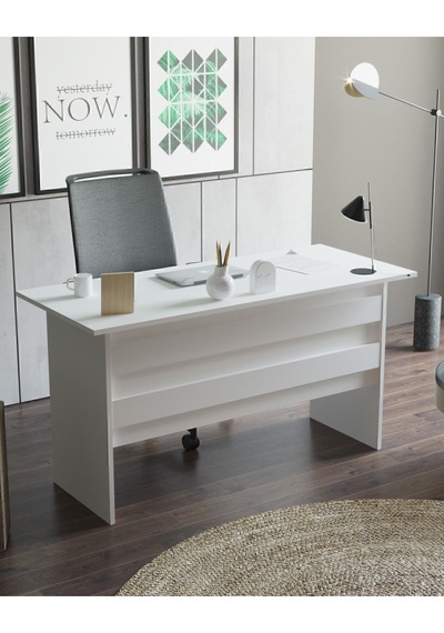 Bega A 140cm Ofis Çalışma Masası Beyaz Beg1-w Beyaz