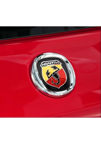 Fiat Stilo Abarth Logo Ön Panjur Arması Krom Çerçeveli 100mm