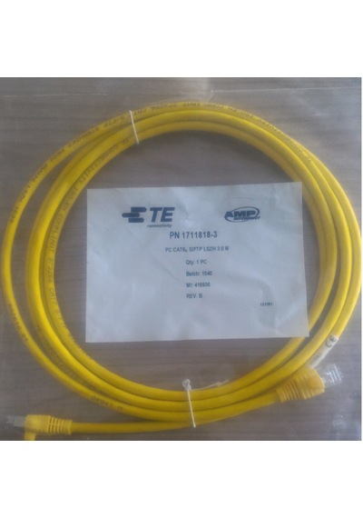 Amp Cat7 Cat6A S/Ftp 3 Mt Patch Cord