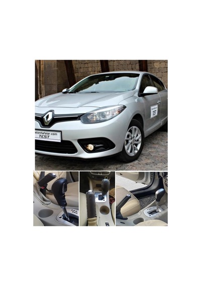 Fluence Ve Megan 3 Uyumlu Otomatik Vites Topuzu Kılıfı Deri