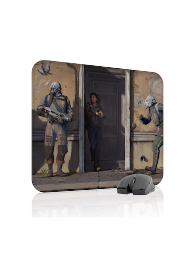 Half Life Kaymaz Dikişli Kauçuk Oyuncu Mousepad V4 - 48x40 Xl Gaming Mouse Pad Fare Altlığı