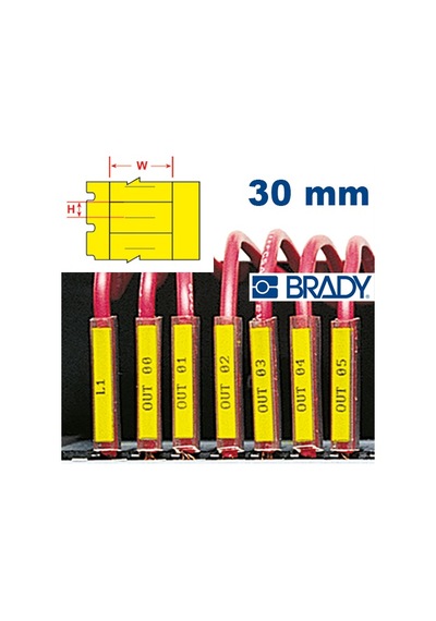 Brady Ptdsu-30-7597-Yl Plastik Kılıf için Iç Etiket 30.00 MM