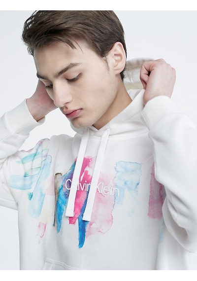 Calvin Klein Erkek Sweatshirt 40jm948 540 Beyaz