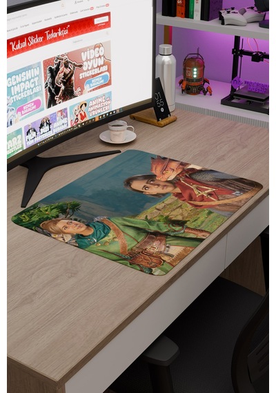 Split Fiction Kaymaz Dikişli Kauçuk Oyuncu Mousepad V3 - 48x40 Xl Gaming Mouse Pad Fare Altlığı
