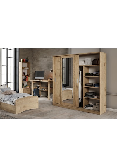 Samira Modern Genç Odası Takımı Meşe - 5 Parçalı Ve Tamamı 1. Kal