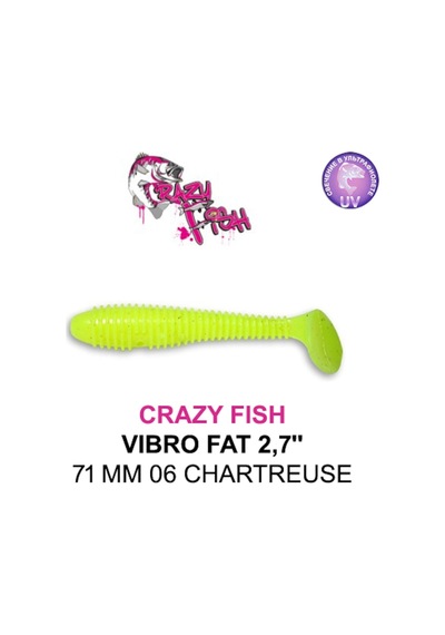 Crazy Fısh Vıbro Fat 71 Mm Aromalı Silikon Yem