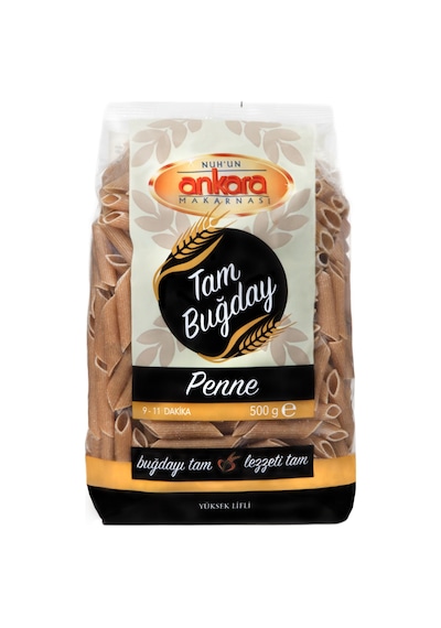 Nuh'un Ankara Makarnası Tam Buğday Penne Makarna 500 G