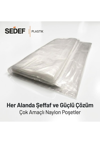 90x130 Kalın Taşıma Torbası Şeffaf Taşınma Torbası 10 Adet