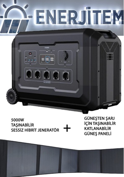 Elektrikli Araç Paket 3 , 5 Kw 5000 W Sessiz Hibrit Jeneratör