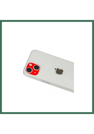 En-cag Apple Uyumlu iPhone 13 Uyumlu Rainbow Kamera Lens Koruma Cam - Kırmızı Bss