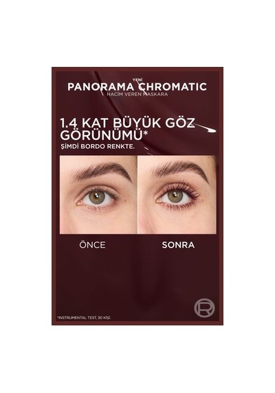 L'oréal Paris Panorama Chromatic Maskara Bordo Hacim Verici Büyük Boy Ayrık Kirpikler 00
