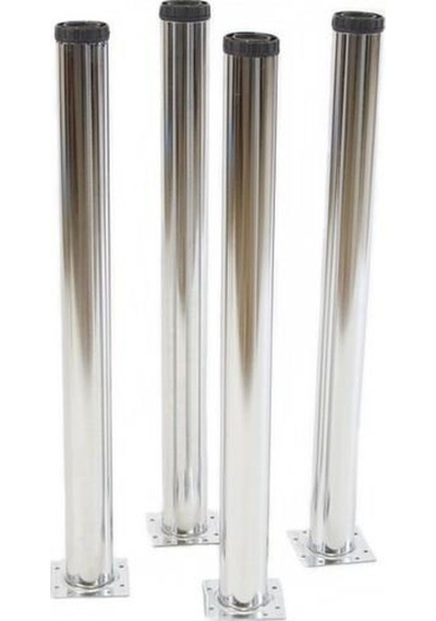 Gürçayhırdavat Masa Ayağı - 60Mm Krom 71Cm 4 Adet