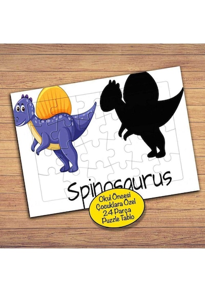 Spinosaurus - Dinozor 24 Parça Çocuklara Özel Yapboz Tablo-19283