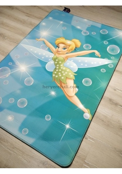 Lisanslı Çocuk Halısı Tinkerbell A1 120X180 Cm Yıkanabilir Halı