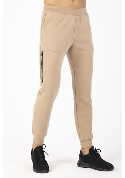 Maraton Sportswear Regular Erkek Ribana Paça Basic Açık Vizon Eşofman Altı 21299-açık Vizon Açık Vizon