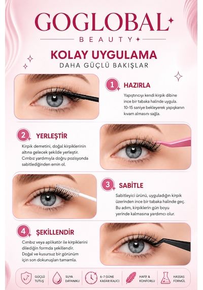 Seal & Bond Kirpik Yapıştırıcı Seti Kirpik Yapıştırıcı, Sabitleyici, Cımbız Ve Kirpik Fırçası Ta
