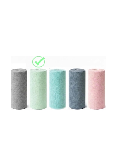 Fb Cup 20'li Rulo Mikro-fb Çok Amaçlı %100 Mikrofiber Temizlik Bezi 25x32 Kopart Kullan Su Yeşili Mavi - Antrasit - Gri
