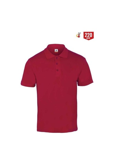 Myform 8103 Comfort Polo Yaka Pıque T-shirt- Bordo Çok Renkli
