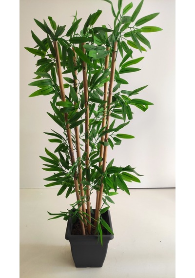 Rüzgar Yapay Çiçekçilik 110 Cm 5 Li Bambu Ağacı Yeşil