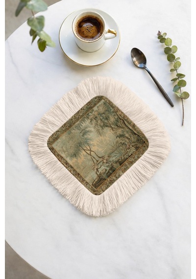 Avangart Elegan Saçaklı Sunum Peçetesi-sanatsal Doğa Klasik Vintage Yeşil Bej Bardak Altlığı Mendil Yağmur Gül Pembesi Avangart Elegan Saçaklı Sunum Peçetesi-sanatsal Doğa Klasik Vintage Yeşil Bej Bardak Altlığı Mendil Yağmur Gül Pembesi