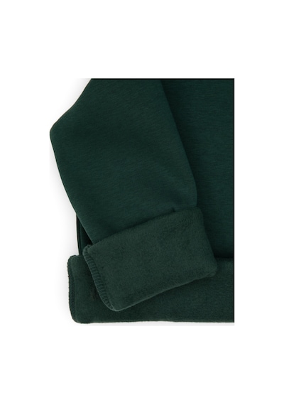 U.S. Polo Assn. Erkek Çocuk Koyu Yeşil Basic Kapüşonlu Sweatshirt 50313808-VR079