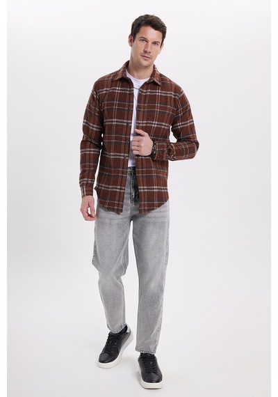 Tudors Erkek Slim Fit Dar Kesim Kareli Kışlık Oduncu Gömlek-42095 Çok Renkli Tudors Erkek Slim Fit Dar Kesim Kareli Kışlık Oduncu Gömlek-42095 Çok Renkli