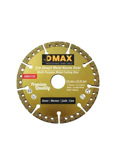 Dmax Çok Amaçlı Metal Kesme Diski 115 X 22.23mm