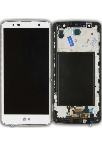 LG Uyumlu Stylus 2 Plus K530 Lcd Ekran Dokunmatik Beyaz Çıtalı