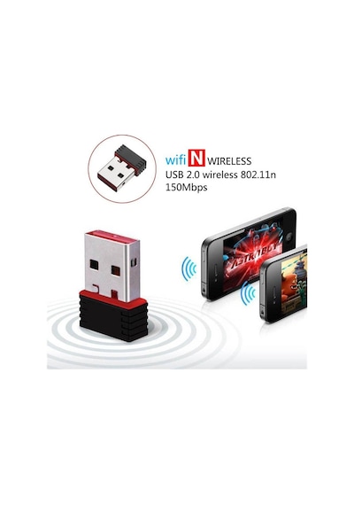 Sagace 150 Mbps USB Mini Nano Wi-Fi Alıcı Wireless Adaptör 802.11N