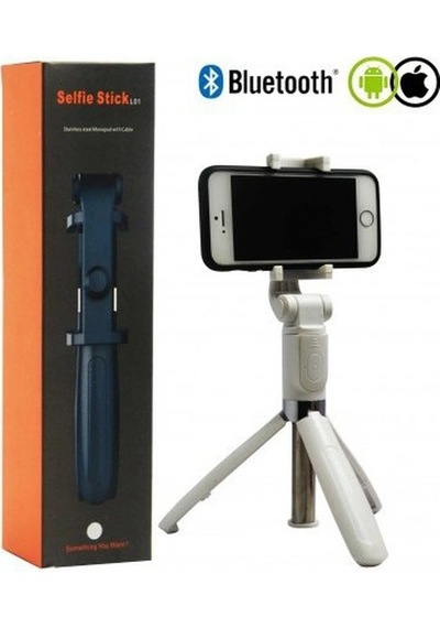 Selfie Stick L01 Bluetooth Kumandalı Selfie Çubuğu Tripod Monopod 5545