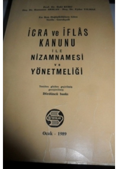 İcra Ve İflas Kanunu İle Nizamnamesi Ve Yönetmeliği/baki Kuru