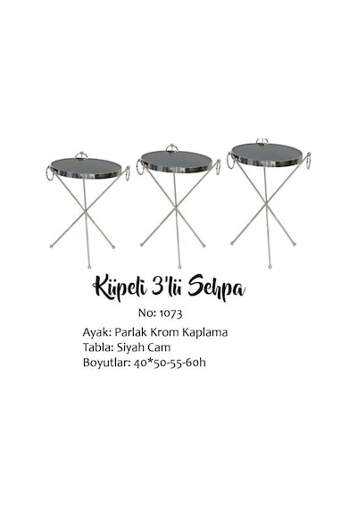 Zigon Brc Küpe Model Sehpa Metal Bakır Roza Renk X Ayak Kırılmaz Cam Tabla El Yapım