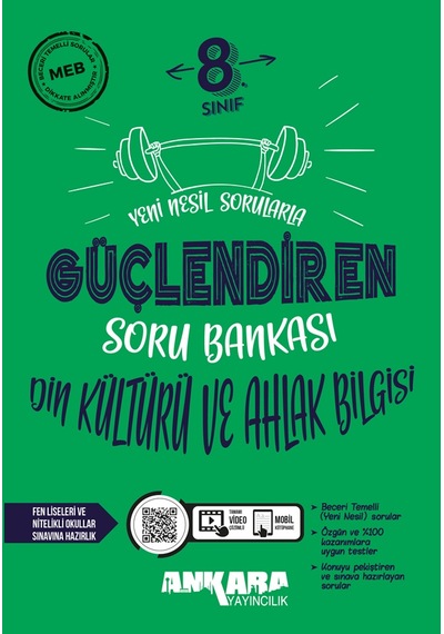 Ankara Yayınevi 8. Sınıf Din Kültürü Güçlendiren Soru Bankası