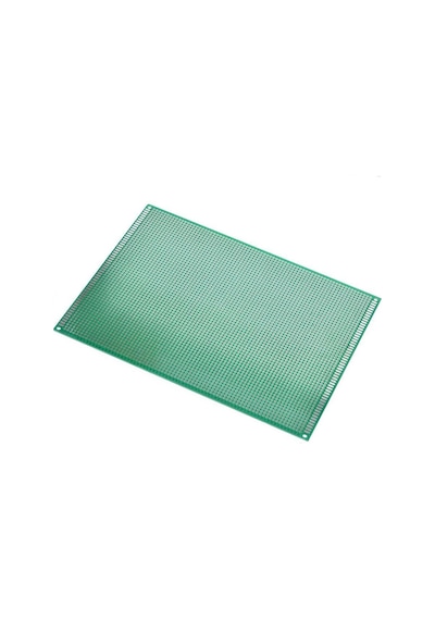 Koodmax 15x20cm Proto Pcb Tek Taraflı Delikli Pertinaks Prototip Deney Kartı Delikli Plaket Pertenak