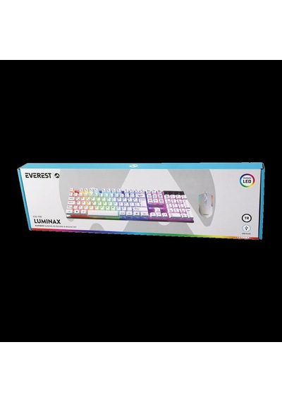 Usb Kablolu Oyuncu Klavye Ve Mouse Seti - Beyaz Rgb 34794574