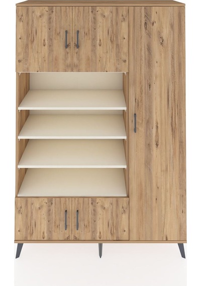 Hyperion Dolap 11 Raflı 5 Kapaklı 132x44x195 Çam-çam/aytaşı Çam