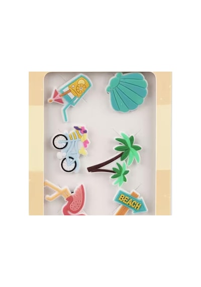 Vicco Jibbitz 996.a26y001 Charms 6 Pack Çok Renkli Unisex Trend