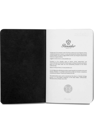Pineider Defter Jazz 14,5x21 Cm Nero Cqr10qul01r056 Siyah