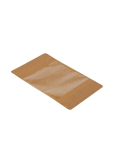 Packanya Kraft Geniş Pencereli Doypack 100'lü 20 x 30 + 5 CM