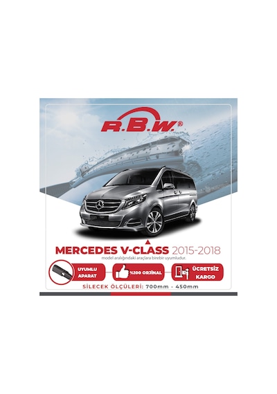 Rbw Mercedes V-Class 2015 - 2018 Ön Muz Silecek Takımı