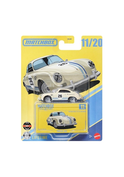 Matchbox Koleksiyon Araçlar Porsche 356a Gbj48 - Jjw11 Sarı