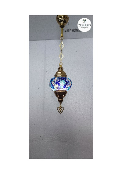 Gold Renk Sarkıt Avize Lacivert - 786453797 Lacivert