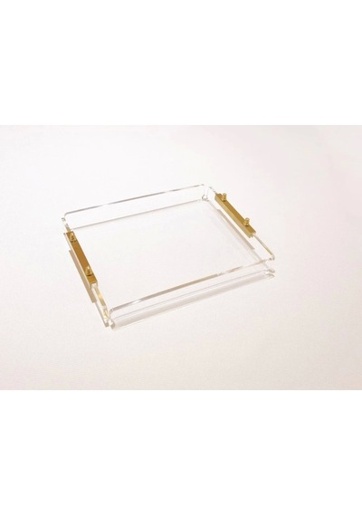 Agbtrend Gold Tray -s- Dekorasyon Ve Sunum Tepsisi Şeffaf