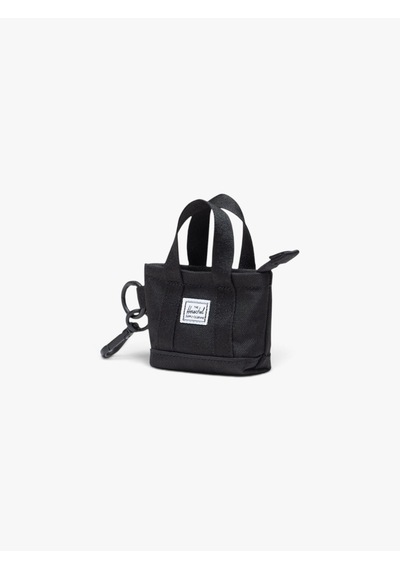 Herschel Heritage Tote Mini Çanta, Anahtarlık Charm Uniseks Siyah Çanta - 80014