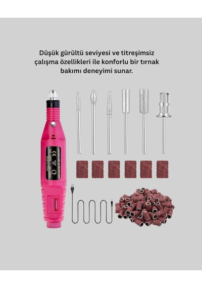 Kargo 6 Uçlu Elektrikli Manikür Pedikür Seti Yeni Nesil Najmaddin
