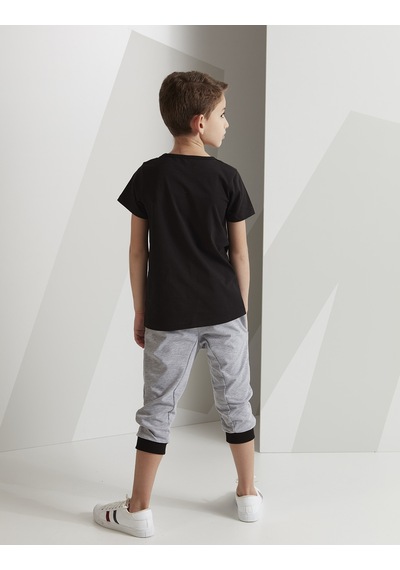 4 Cars Erkek Çocuk T-shirt Kapri Şort Takım