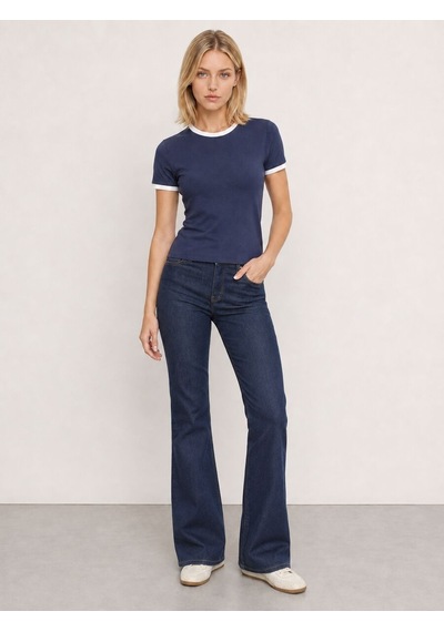 Loft Slim Fit Kadın Tshirt K.kol Lf2044188 Q1.v1 Lacivert