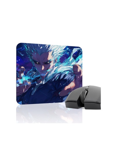 One Punch Man Kaymaz Dikişli Kauçuk Oyuncu Mousepad V5 - 22x18 Gaming Mouse Pad Fare Altlığı